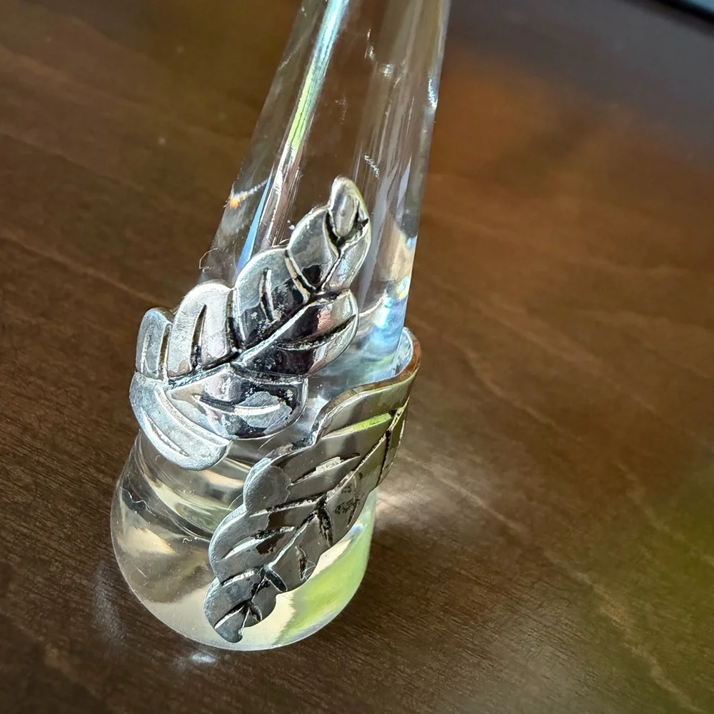Sterling Silver Leaf Ring